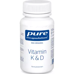 PURE ENCAPSULATIONS K-vitamin &amp; D-kapszula, 60 db