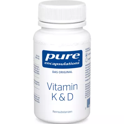 PURE ENCAPSULATIONS K-vitamin &amp; D-kapszula, 60 db