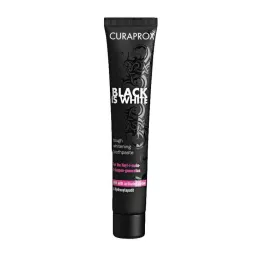 CURAPROX black is white carbon fogkrém, 90 ml