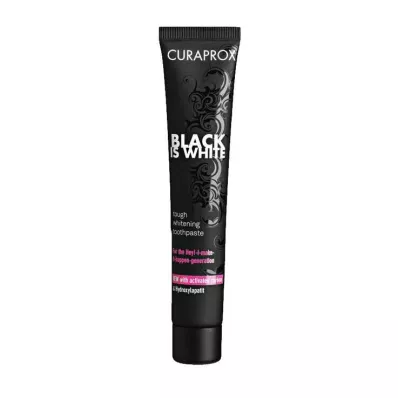 A Curaprox Black egy fehér széntartalmú fogkrém, 90 ml