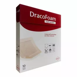 DRACOFOAM Öntapadós habszivacs sebkötszer 5x5 cm, 10 db