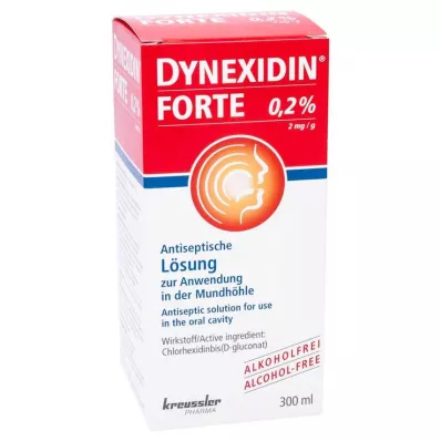 Dynexidin Forte 0,2%-os oldat, 300 ml