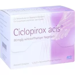 CICLOPIROX acis 80 mg/g hatóanyagot tartalmazó körömlakk, 6 g