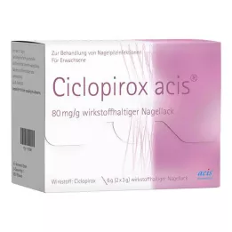 CICLOPIROX acis 80 mg/g hatóanyagot tartalmazó körömlakk, 6 g