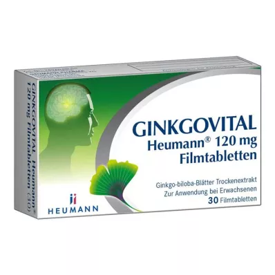 GINKGOVITAL Heumann 120 mg filmtabletta, 30 db GINKGOVITAL Heumann 120 mg filmtabletta, 30 db