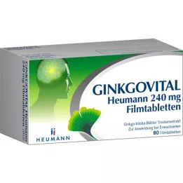 GINKGOVITAL Heumann 240 mg filmtabletta, 80 db