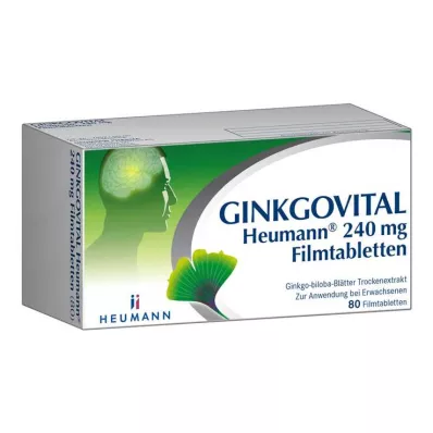 GINKGOVITAL Heumann 240 mg filmtabletta, 80 db GINKGOVITAL Heumann 240 mg filmtabletta, 80 db