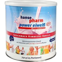 HANSEPHARM Power Protein plus Málna-Vanília Plv., 750 g