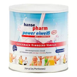 HANSEPHARM Power Protein plus Málna-Vanília Plv., 750 g
