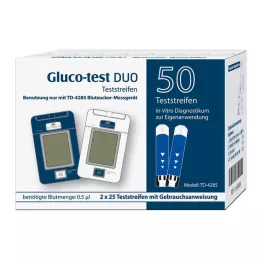 GLUCO TEST DUO tesztcsíkok, 50 db