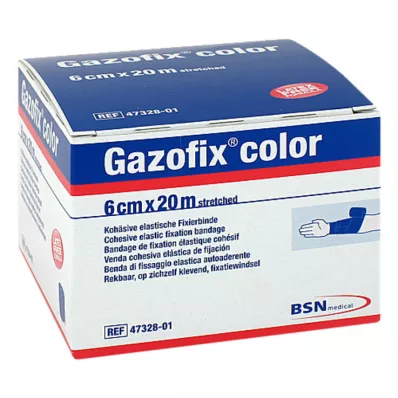 Gazofix színrögzítő kötszer összetartó 6 cmx20 m kék, 1 db