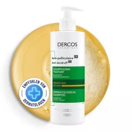 VICHY DERCOS Korpásodás elleni sampon száraz fejbőrre, 390 ml