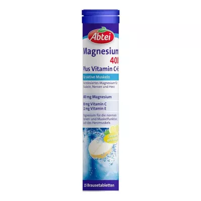 ABTEI Magnézium 400 Plusz C+E-vitamin pezsgőtabletta, 15 db