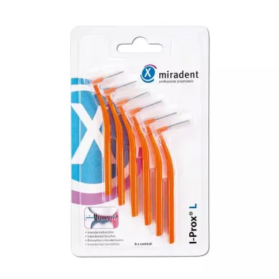 Miradent fogközi kefe I-Prox L 0,8 mm narancssárga, 6 db