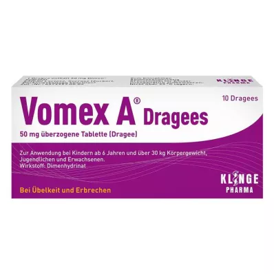 Vomex A® drazsé 50 mg, 10 db Vomex A® drazsé 50 mg, 10 db
