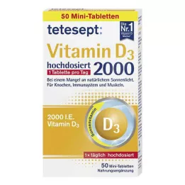 TETESEPT D3-vitamin 2000 filmtabletta, 50 db