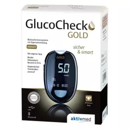 GLUCOCHECK GOLD Vércukorszintmérő készlet mmol/l, 1 db
