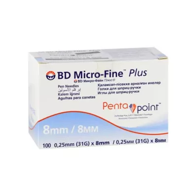 BD Micro-Fine + 8 tű 0,25x8 mm, 100 db