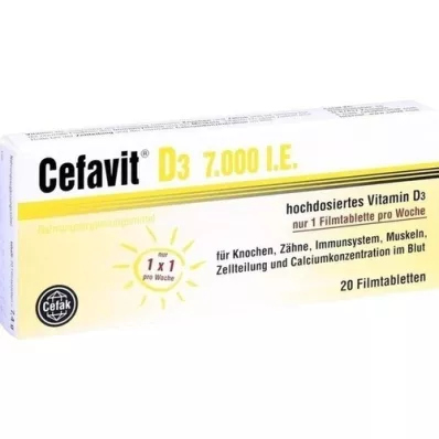 CEFAVIT D3 7000 NE filmtabletta, 20 db