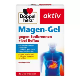 DOPPELHERZ Gyomorgél gyomorégés ellen+reflux ellen, 20 db