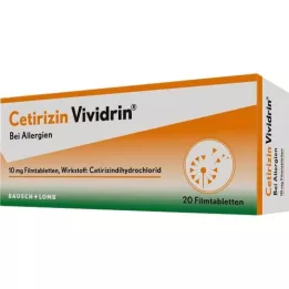 CETIRIZIN Vividrin 10 mg filmtabletta, 20 db