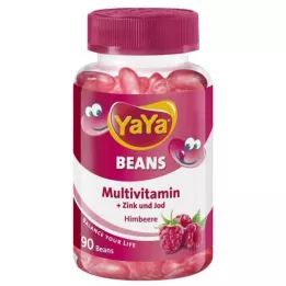 YAYA BEANS Málna cink és jód rágótabletta, 90 db