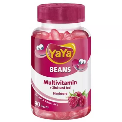 Yaya Beans Málna Cink és Jód Rágótabletta, 90 db