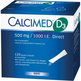 CALCIMED D3 500 mg/1000 I.E. Direct granulátum, 120 db