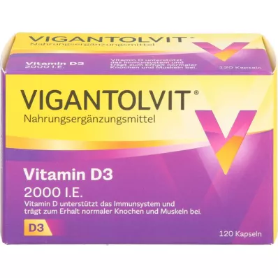 VIGANTOLVIT 2000 NE D3-vitamin lágy kapszula, 120 db
