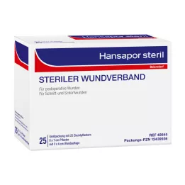 HANSAPOR steril sebkötszer 6x7 cm, 25 db