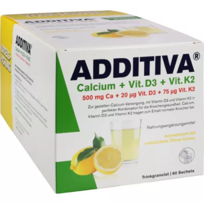 ADDITIVA Kalcium+D3+K2 granulátum, 60 db