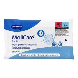 Molicare Bőrmosó kesztyű, 8 db