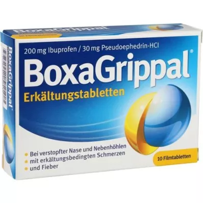 BOXAGRIPPAL Hideg tabletta 200 mg/30 mg FTA, 10 db