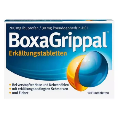 BOXAGRIPPAL Hideg tabletta 200 mg/30 mg FTA, 10 db