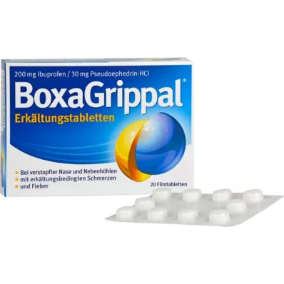 BOXAGRIPPAL Hideg tabletta 200 mg/30 mg FTA, 20 db