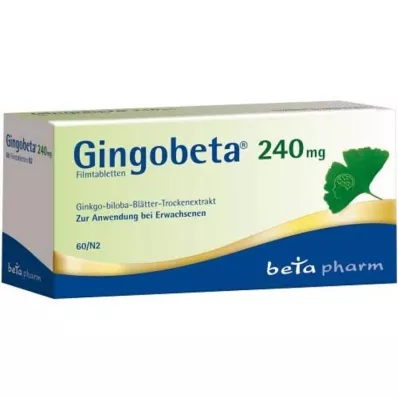 GINGOBETA 240 mg filmtabletta, 60 db GINGOBETA 240 mg filmtabletta, 60 db