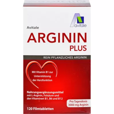 ARGININ PLUS B1+B6+B12+B12+folsav filmtabletta, 120 db