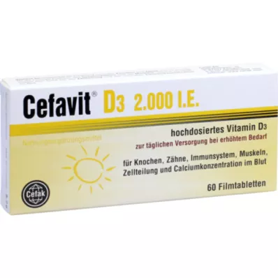 CEFAVIT D3 2000 NE filmtabletta, 60 db