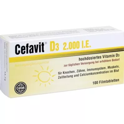 CEFAVIT D3 2000 NE filmtabletta, 100 db