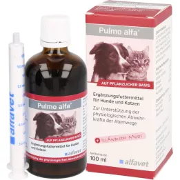 PULMO ALFA Kiegészítő folyékony eledel kutyák/macskák számára, 100 ml