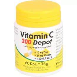 VITAMIN C 300 Depot+Cink+Hisztidin+D kapszula, 60 kapszula