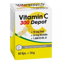 VITAMIN C 300 Depot+Cink+Hisztidin+D kapszula, 60 kapszula