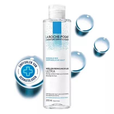 La Roche-Posay Micellás Tisztító Fluid Ultra érzékeny bőrre, 200 ml