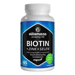 BIOTIN 10 mg nagy dózisú+cink+szelénium tabletta, 365 db