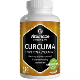 CURCUMA+PIPERIN+C-vitamin vegán kapszula, 120 db
