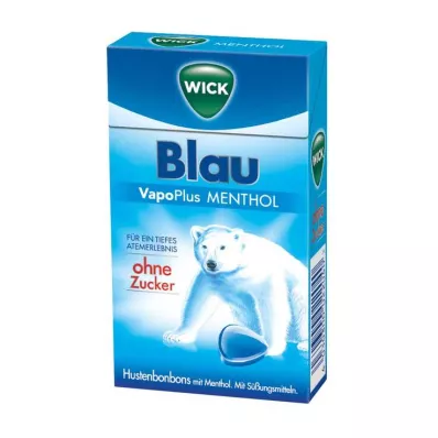 WICK BLAU Mentolos cukorkák cukor nélkül Clickbox, 46 g