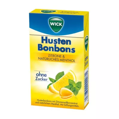 WICK citromos &amp; természetes mentolos cukormentes cukorka Clickbox, 46 g