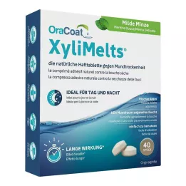 ORACOAT XyliMelts ragasztó tabletta enyhe menta, 40 db