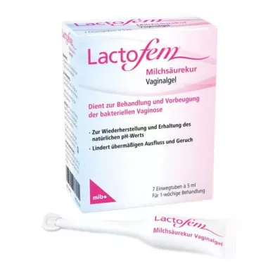Lactofem tejsavas hüvelyi gél, 7 x 5 ml
