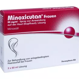 MINOXICUTAN Nők 20 mg/ml spray, 3X60 ml